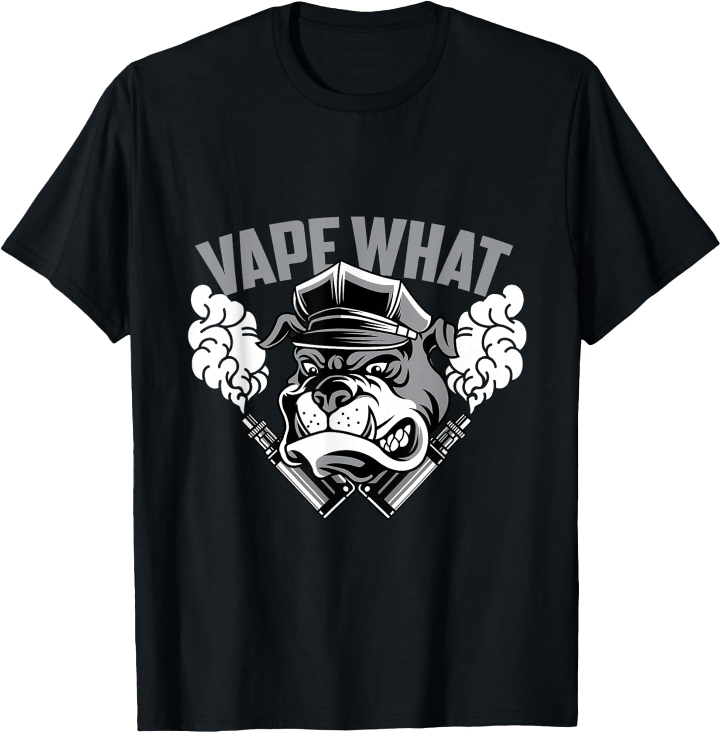 Vaping Shop - Vape What Bulldog 그래픽 프린트 남성용