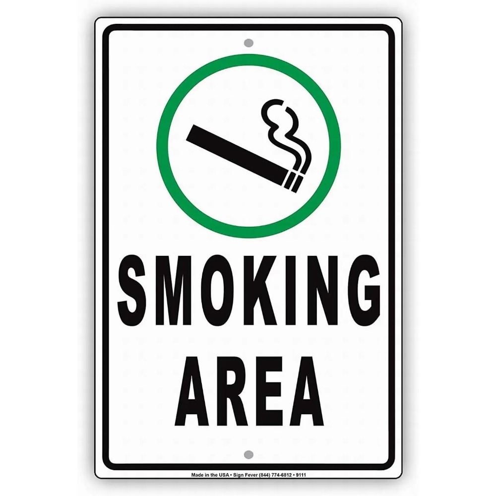 Vaping Shop - 12x16인치 빈티지 안전 경고 금속 간판,