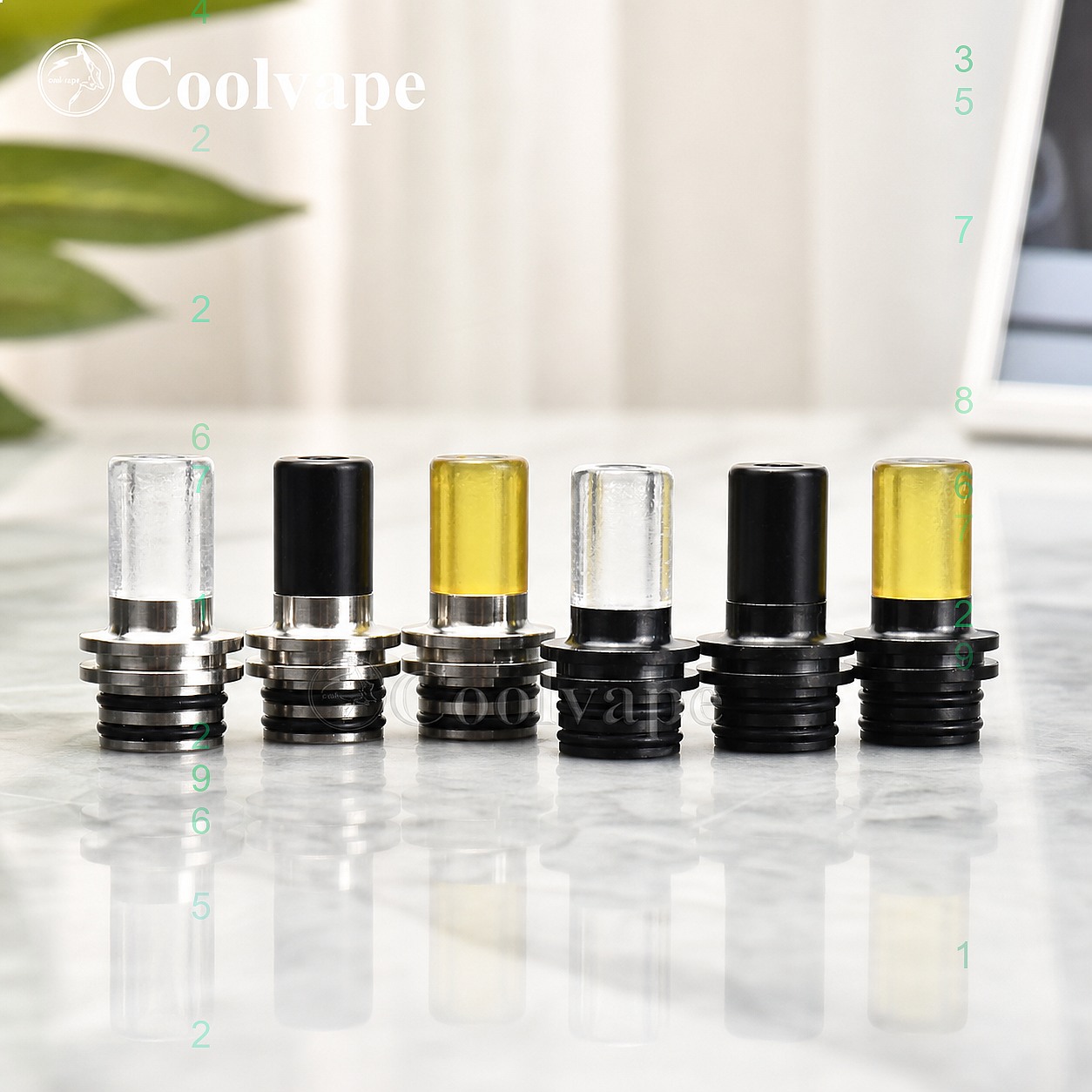 510 MTL 드립 팁 내열성 마우스피스(베이프 RTA - Vape Accessory 리뷰 및 가격