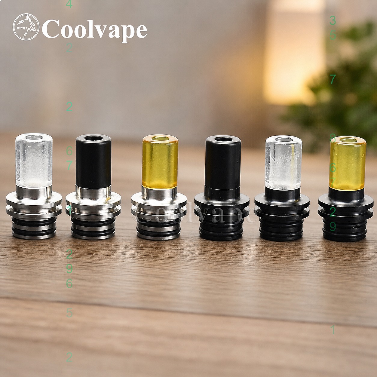 510 MTL 드립 팁 내열성 마우스피스(베이프 RTA - Vape Accessory 리뷰 및 가격
