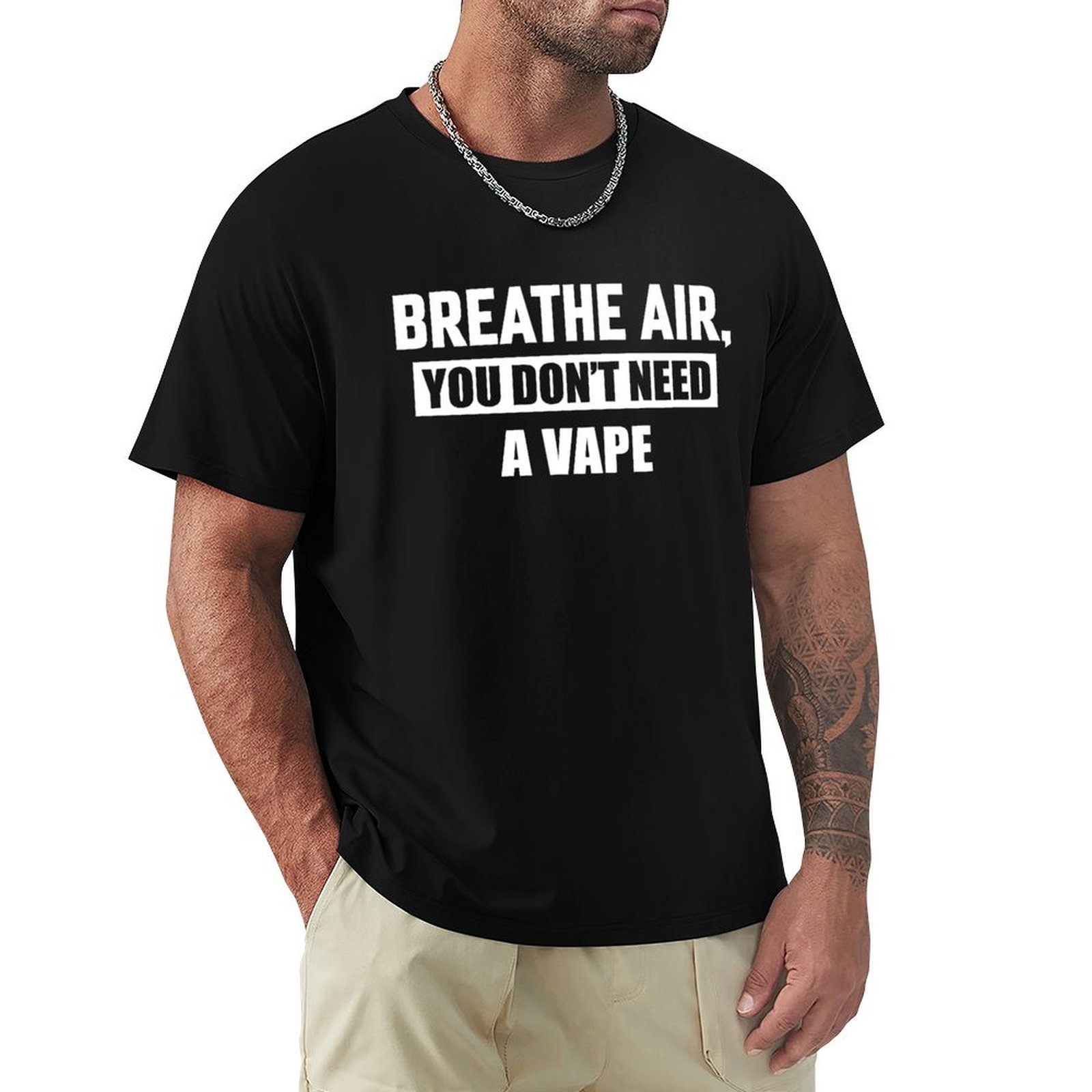 공기를 마시세요, 전자담배는 필요 없어요 티셔츠 휴일  - Vaping Air 리뷰 및 가격