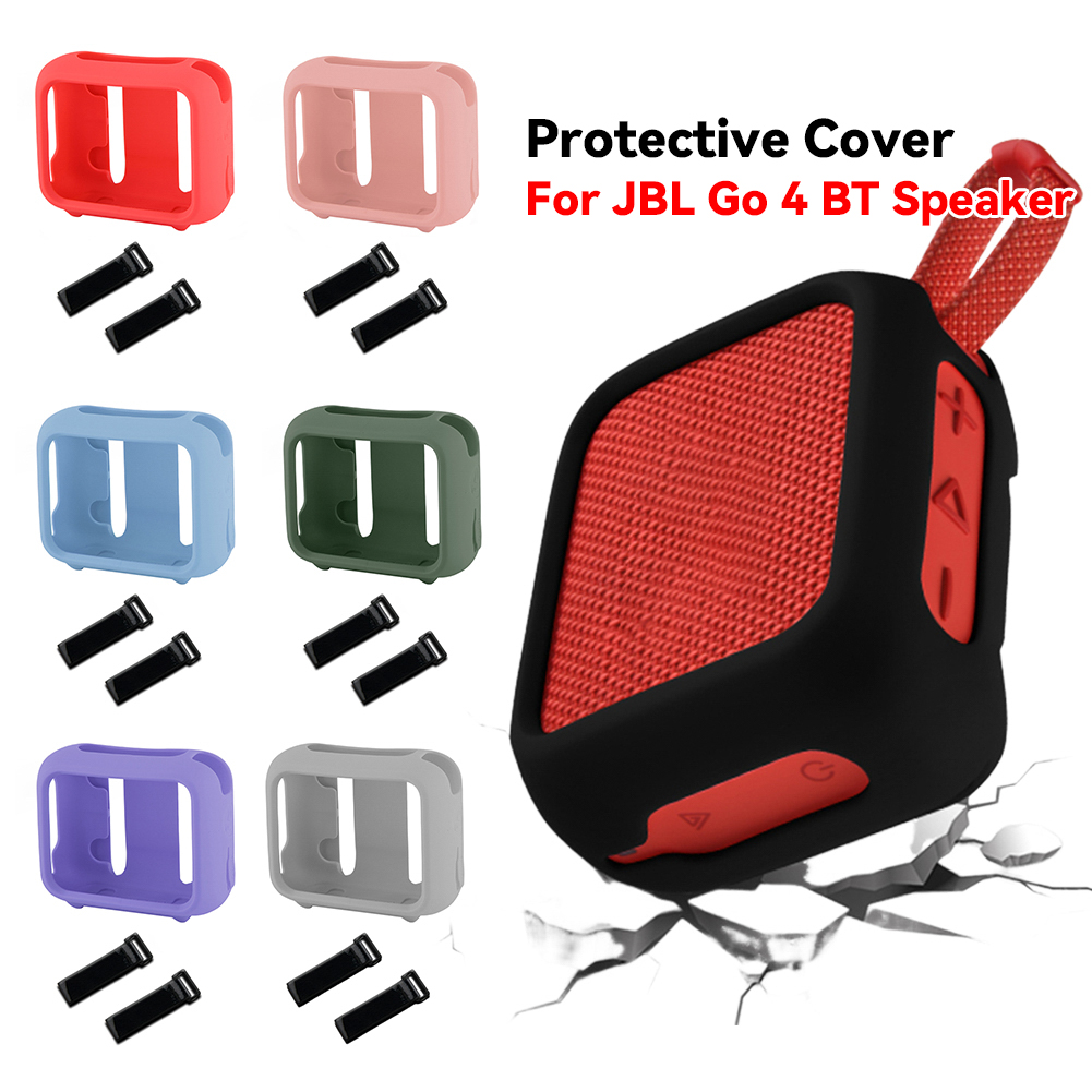 스피커 마운트 스트랩이 있는 실리콘 케이스 보호 커버  - Jbl Speaker Go 4 리뷰 및 가격